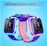Relógio Q12 Inteligente Infantil SOS Smartwatch Prova D'Agua Azul - Ebai