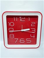 Ficha técnica e caractérísticas do produto Relógio Quadrado - Vermelho - Importado