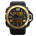 Relógio Quiksilver Molokai Preto L Dourado