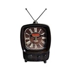 Ficha técnica e caractérísticas do produto Relógio Retrô - TV Antiga - de Ferro