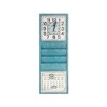 Ficha técnica e caractérísticas do produto Relógio Revisteiro Calendário Azul Oldway 100X35X5Cm