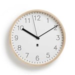 Ficha técnica e caractérísticas do produto Relógio Rimwood Parede ou Mesa Madeira Branco Umbra