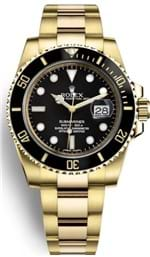 Ficha técnica e caractérísticas do produto Relógio Rolex Submariner Gold Black