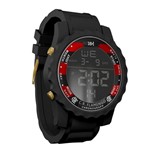 Relogio Ronaldinho Movement Pulseira em Silicone Vidro em Cristal - Vermelho - *Ctmd Ti