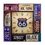 Ficha técnica e caractérísticas do produto Relógio Route 66 Metal Colorido 51x51cm