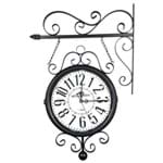 Relógio R3P Import com Suporte para Pendurar Face Dupla Retrô - Estação Ferroviária Hotel Paris 1929