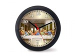 Relógio Santa Ceia Preto 24 Cm L Relobraz
