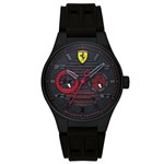 Ficha técnica e caractérísticas do produto Relógio Scuderia Ferrari Masculino Borracha Preta - 830431