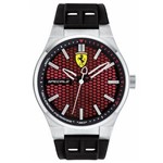 Ficha técnica e caractérísticas do produto Relógio Scuderia Ferrari Masculino Borracha Preta - 830353