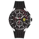 Ficha técnica e caractérísticas do produto RelÃ³gio Scuderia Ferrari Masculino Borracha Preta - 830732 By Vivara - Preto - Feminino - Dafiti