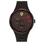 Ficha técnica e caractérísticas do produto Relógio Scuderia Ferrari Masculino Borracha Preta - 830394