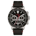 Relógio Scuderia Ferrari Masculino Couro Preto - 830389