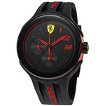 Relógio Scuderia FXX Black Dial Men's Rubber