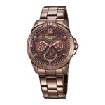 Relógio Seculus Feminino Ref: 28971lpsvms3 Multifunção Chocolate