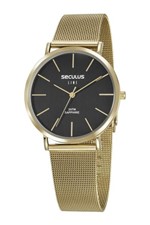 Ficha técnica e caractérísticas do produto Relógio Seculus Masculino Clássico Slim Line Dourado 35009GPSVDA2