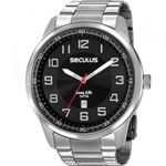Ficha técnica e caractérísticas do produto Relógio Seculus Masculino Long Life Prateado 20785GOSVVNA1
