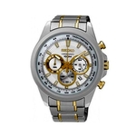 Ficha técnica e caractérísticas do produto Relógio Seiko Masculino Prata/Dourado Ssb245b1