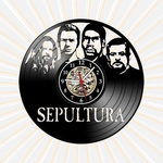 Ficha técnica e caractérísticas do produto Relógio Sepultura Bandas Rock Trash Metal Musica Vinil LP