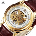 Relógio Sewor,a Corda,feminino,pulseira Couro, Fundo Branco,modelo 0057
