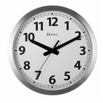 Ficha técnica e caractérísticas do produto Relógio Silencioso de Parede 30 Cm Aluminio Herweg 6711s