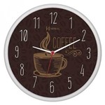 Ficha técnica e caractérísticas do produto Relógio Silencioso Moderno Cozinha Café Herweg 660014