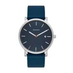 Ficha técnica e caractérísticas do produto Relógio Skagen Hagen - SKW6343/0AN Prata/Azul