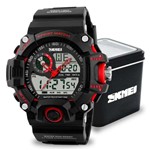 Ficha técnica e caractérísticas do produto Relógio Skmei 1029 Vermelho Masculino Esportivo Digital Cronômetro
