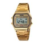 Ficha técnica e caractérísticas do produto Relógio Skmei Digital 1123 Vintage Dourado (dourado)