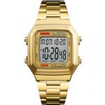 Ficha técnica e caractérísticas do produto Relógio Skmei Feminino Dourado 5158 Digital 3 Atm Acrílico Tamanho Médio