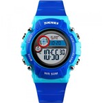 Ficha técnica e caractérísticas do produto Relógio Skmei Infantil Azul 11654 Digital 5 Atm Acrílico Tamanho Médio