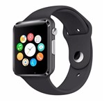 Ficha técnica e caractérísticas do produto Relógio Smart Watch A1 Bluetooth Chip Android S7 Preto