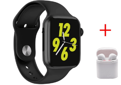 Relógio Smart Watch Iwo Light 8 Series 4 + Fone Bluetooth de Brinde (Preto)