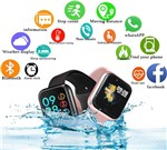 Ficha técnica e caractérísticas do produto Relógio Smart Watch Oled Pro/ P70 C/ Duas Pulseiras-rose - H'Maston