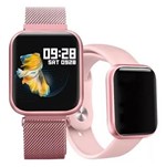 Relógio Smart Watch Oled Pro/ P70 C/ Duas Pulseiras-rose - Smartwatch