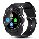 Ficha técnica e caractérísticas do produto Relogio Smart Watch V8 Bluetooth Camera Chip Cartao Sd - Smartwatch