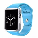 Ficha técnica e caractérísticas do produto Relógio Smartwatch A1 Android, Notificações Whatsapp, Bluetooth, Camera Azul - Smart Watch