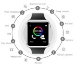 Ficha técnica e caractérísticas do produto Relógio Smartwatch A1 Android, Whatsapp, Notificações, Camera, Bluetooth Top - Smart Watch