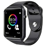 Ficha técnica e caractérísticas do produto Relogio Smartwatch A1 Bluetooth Camera Celular Chip - Preto