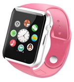 Relógio Smartwatch A1 Original Touch Bluetooth Gear Chip - Rosa - Robotsky