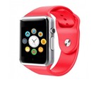 Relógio Smartwatch A1 Original Touch Bluetooth Gear Chip- Vermelho-prata