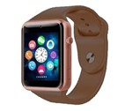 Relogio SmartWatch A1 Pulseira Marron Rosé Entrada Chip e Micro SDAndroid IOS - Oem