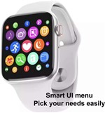 Ficha técnica e caractérísticas do produto Relógio Smartwatch Bluetooth Ivo 8 Lite Notificações Whatsapp Ligações Ios Android-Branco - Globalwatch