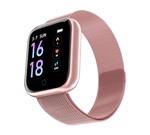 Ficha técnica e caractérísticas do produto Relógio Smartwatch Bluetooth Modelo P68 Pro 2 Pulseiras de Metal e Silicone Rosa - da Fit P68 Pro