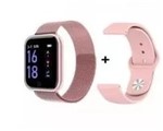 Relógio Smartwatch Bracelet P80 Rosa com 2 Pulseiras - Smart Bracelet