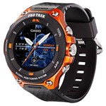 Ficha técnica e caractérísticas do produto Relógio Smartwatch Casio Gps Orange WSD-F20