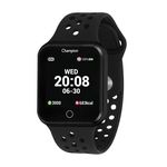 Relógio Smartwatch Champion Bluetooth 4.0 Preto Pulseira Preta CH50006P