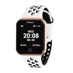 Ficha técnica e caractérísticas do produto Relógio Smartwatch Champion Bluetooth 4.0 Rosé Pulseira Branca e Preta CH50006W