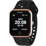 Relógio Smartwatch Champion Bluetooth4.0 Rosé Preto Ch50006z