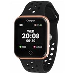 Ficha técnica e caractérísticas do produto Relógio Smartwatch Champion CH50006Z Preto e Rosê - 512KB