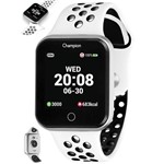 Ficha técnica e caractérísticas do produto Relógio Smartwatch Champion Ref: Ch50006q Retangular Prateado